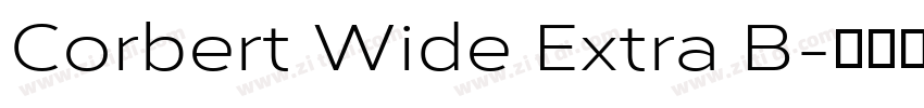 Corbert Wide Extra B字体转换